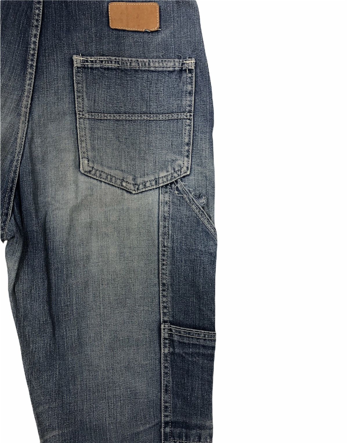 Designer × Japanese Brand Bencer Denim Overalls Pocket Japanese Brand Distressed Style Size US 33 - 10 Thumbnail