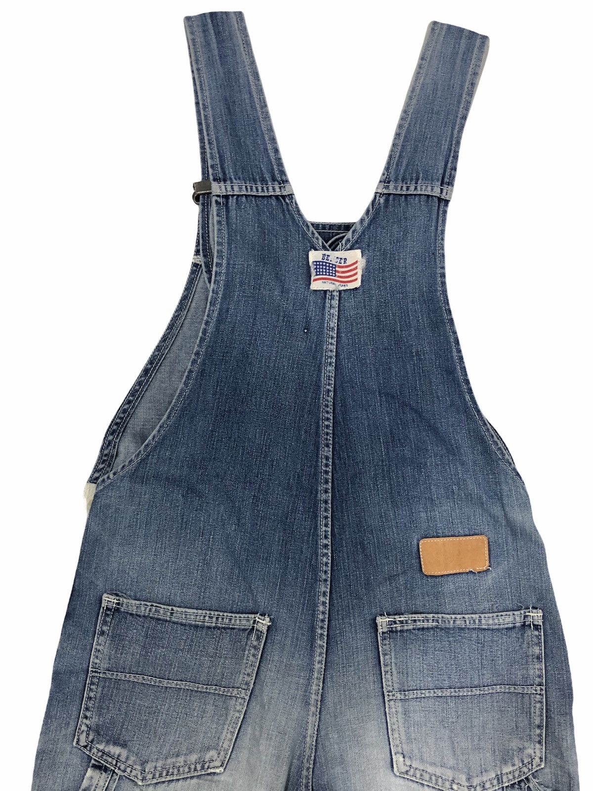 Designer × Japanese Brand Bencer Denim Overalls Pocket Japanese Brand Distressed Style Size US 33 - 4 Thumbnail