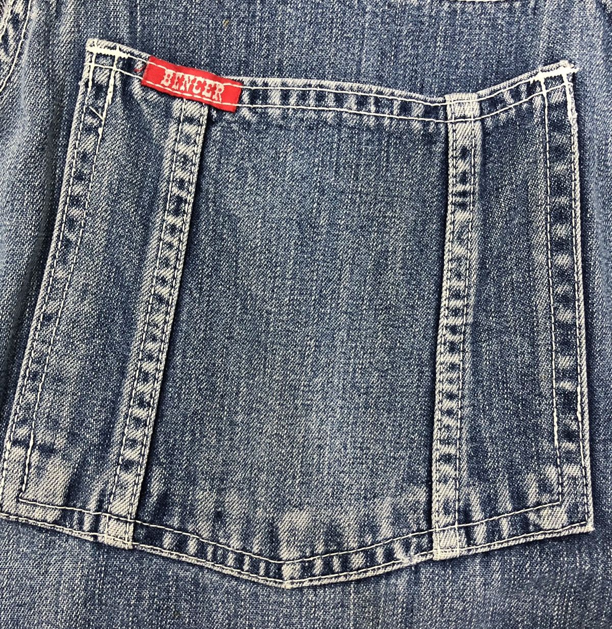 Designer × Japanese Brand Bencer Denim Overalls Pocket Japanese Brand Distressed Style Size US 33 - 6 Thumbnail