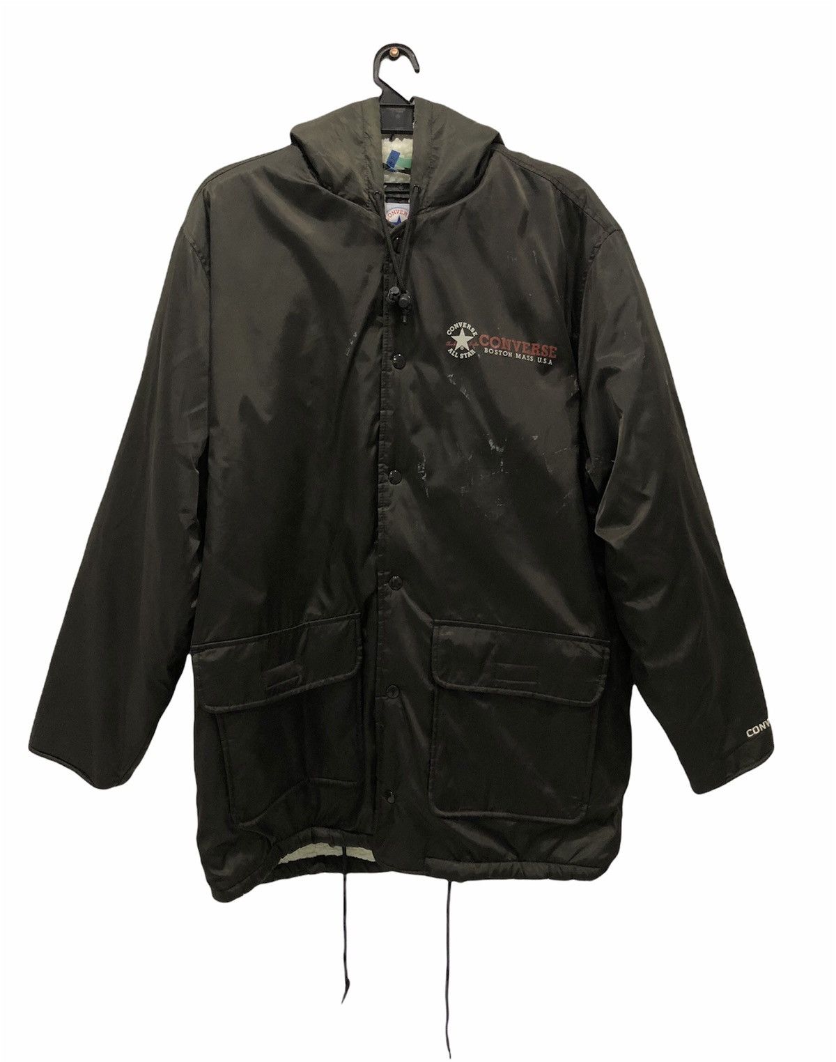 Converse × Vintage Vintage converse all star Big Logo Long jacket Size US L / EU 52-54 / 3 - 2 Thumbnail