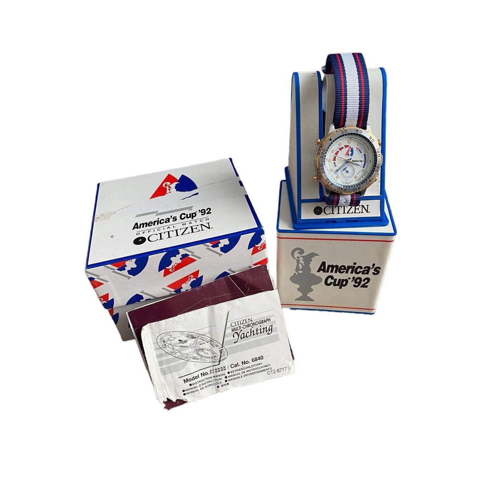 Citizen Citizen Yacht 1992 Americas Cup Watch Chronograph Race Size ONE SIZE - 2 Preview