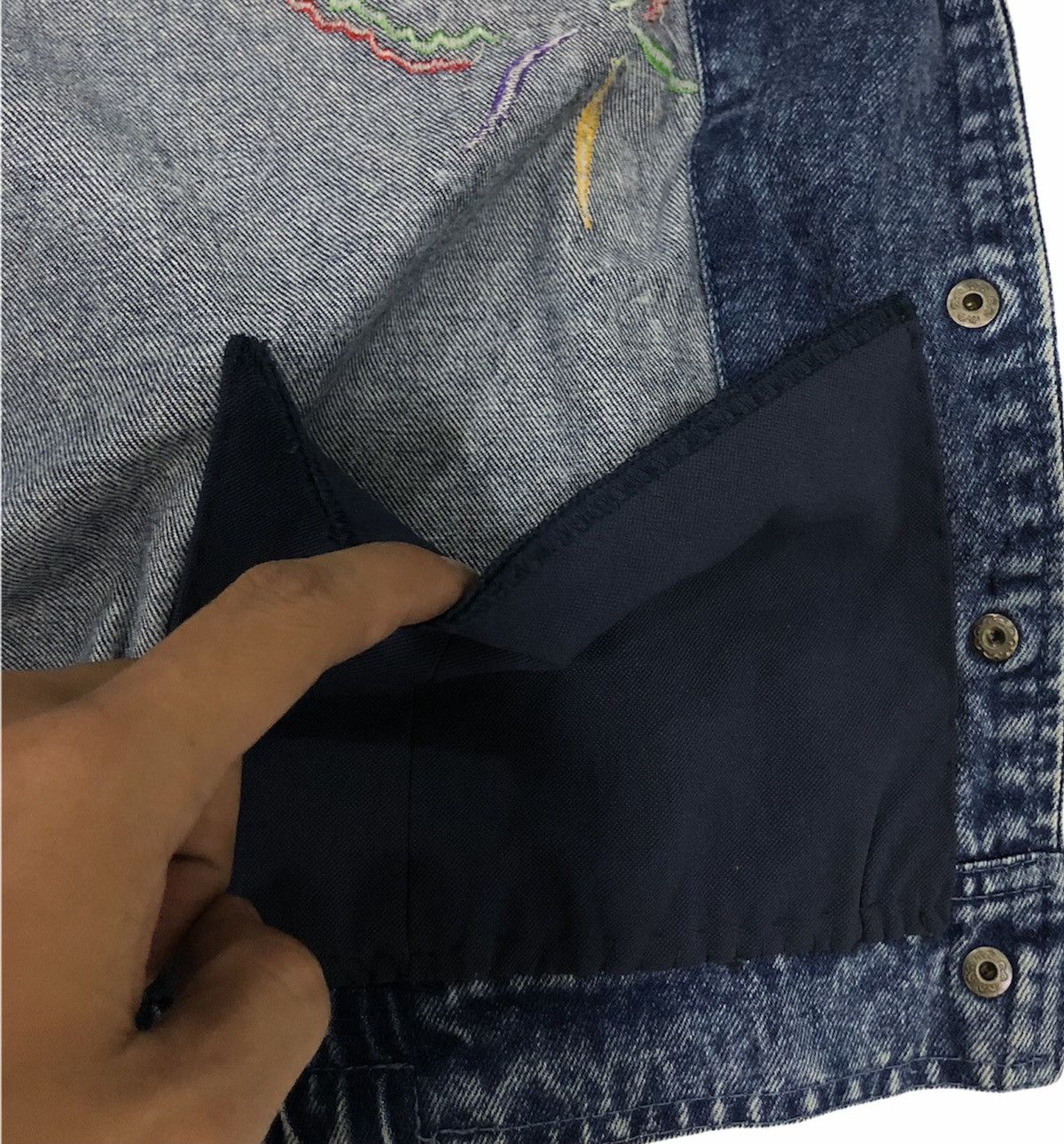 Designer × Japanese Brand Vintage Japanese Embroidered Denim Jacket by SunLoger Size M Size US M / EU 48-50 / 2 - 9 Thumbnail