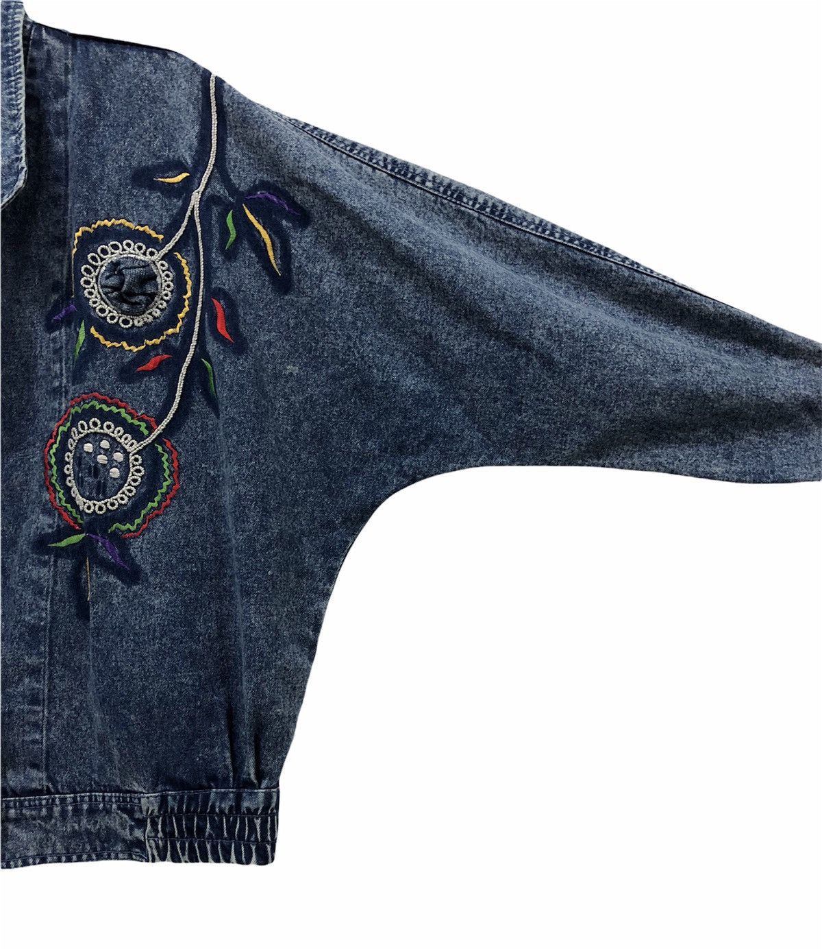 Designer × Japanese Brand Vintage Japanese Embroidered Denim Jacket by SunLoger Size M Size US M / EU 48-50 / 2 - 6 Thumbnail