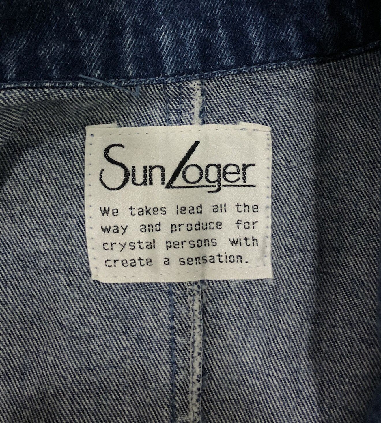 Designer × Japanese Brand Vintage Japanese Embroidered Denim Jacket by SunLoger Size M Size US M / EU 48-50 / 2 - 10 Thumbnail