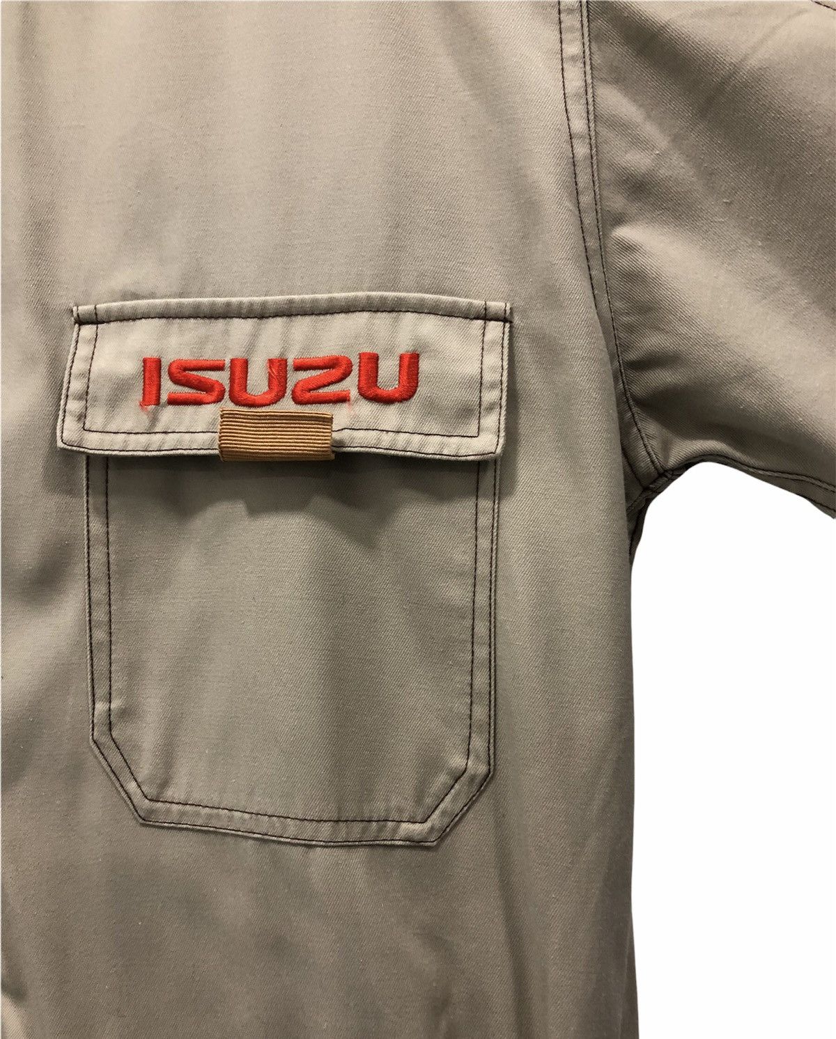 Sports Specialties ISUZU Mechanic Coveralls Size F Beige Workwear Jumpsuit Size US 39 - 4 Thumbnail