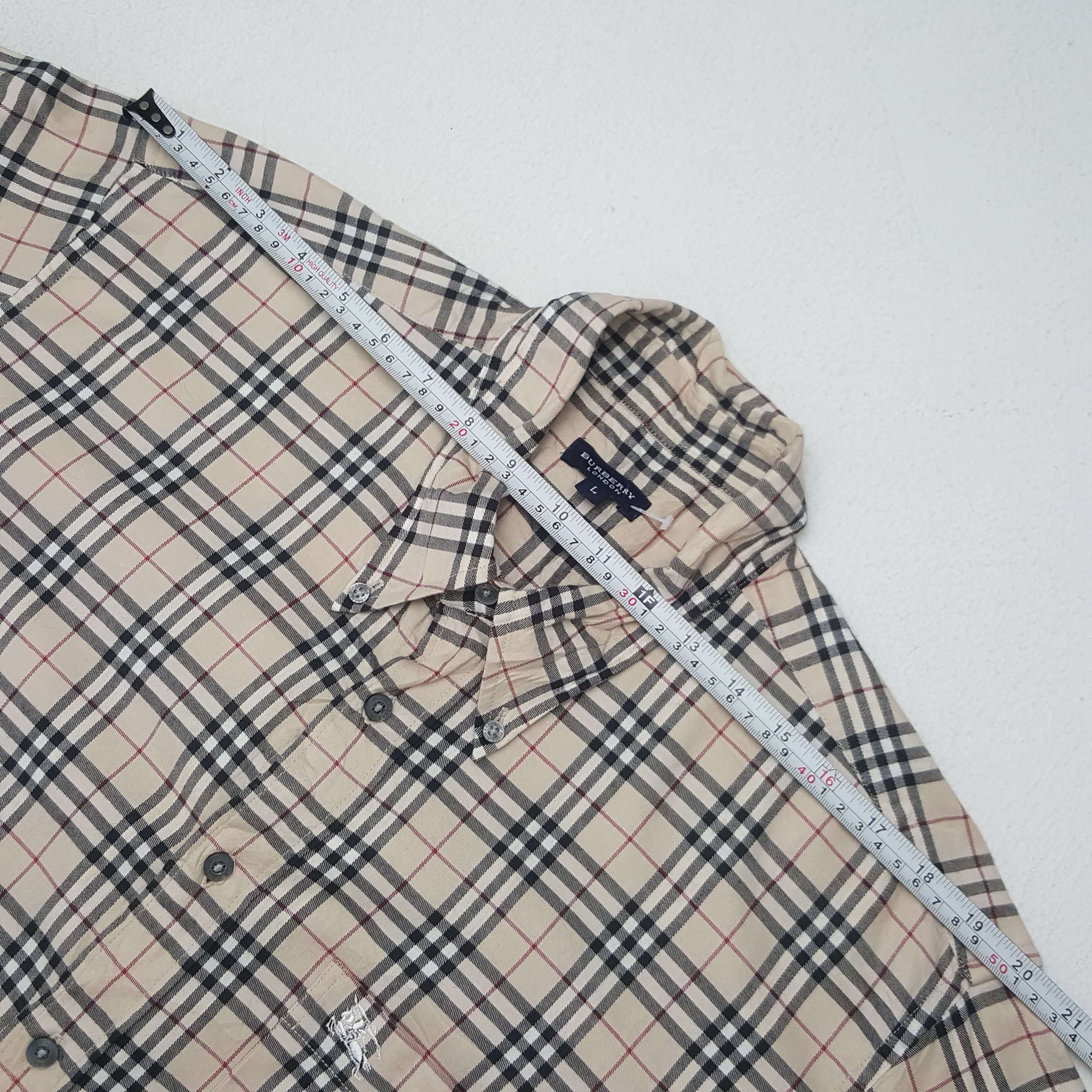 Burberry Vintage Burberry Nova Check Button Up Shirt Size US L / EU 52-54 / 3 - 5 Thumbnail