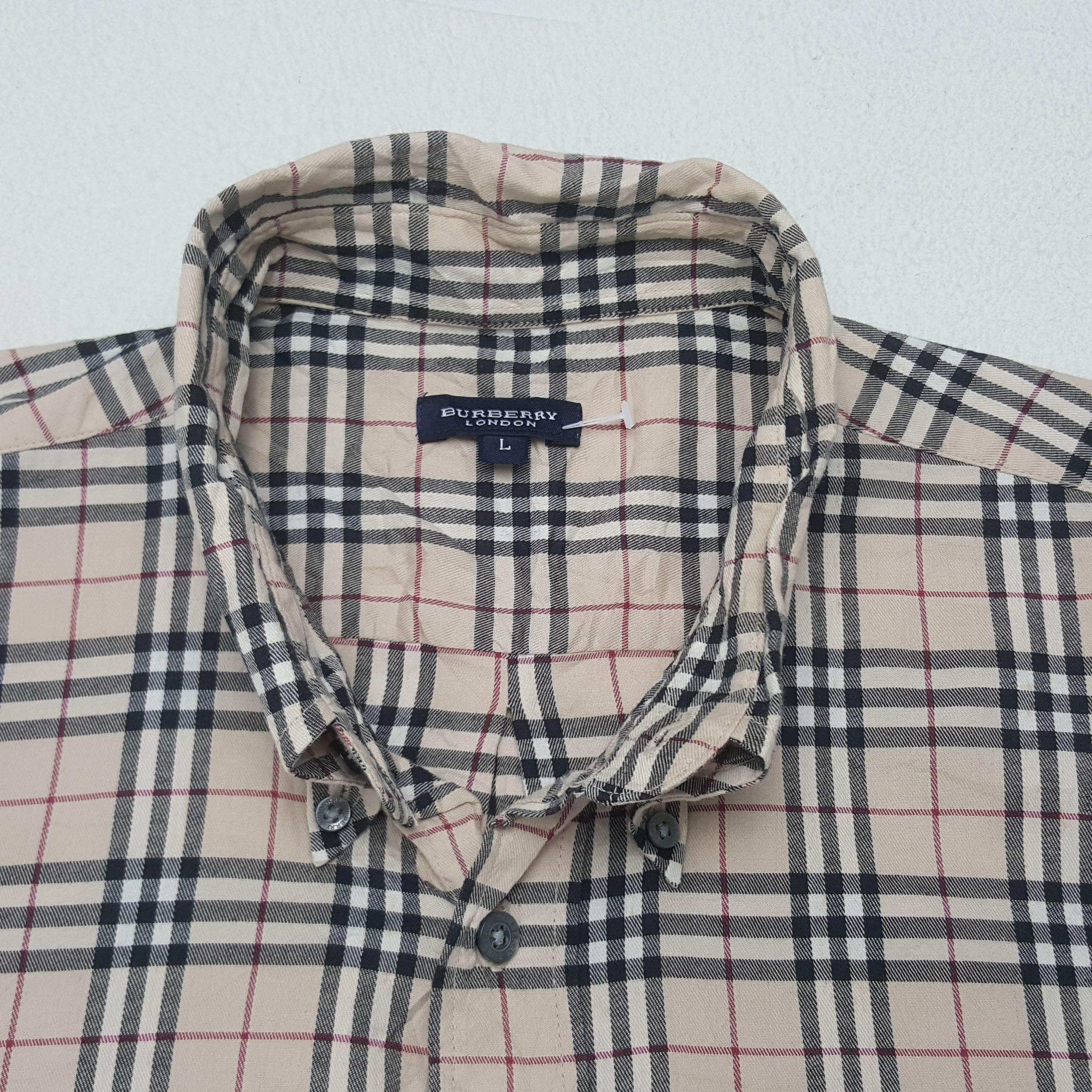 Burberry Vintage Burberry Nova Check Button Up Shirt Size US L / EU 52-54 / 3 - 4 Thumbnail