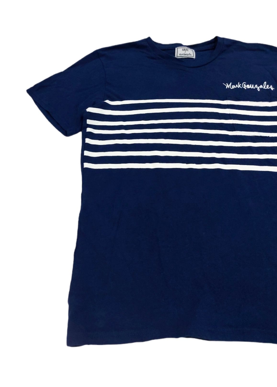 HARE × Japanese Brand RARE! HARE x MARK GONZALES PRO SKATER STRIPED SINGLE POCKET Size US S / EU 44-46 / 1 - 4 Thumbnail