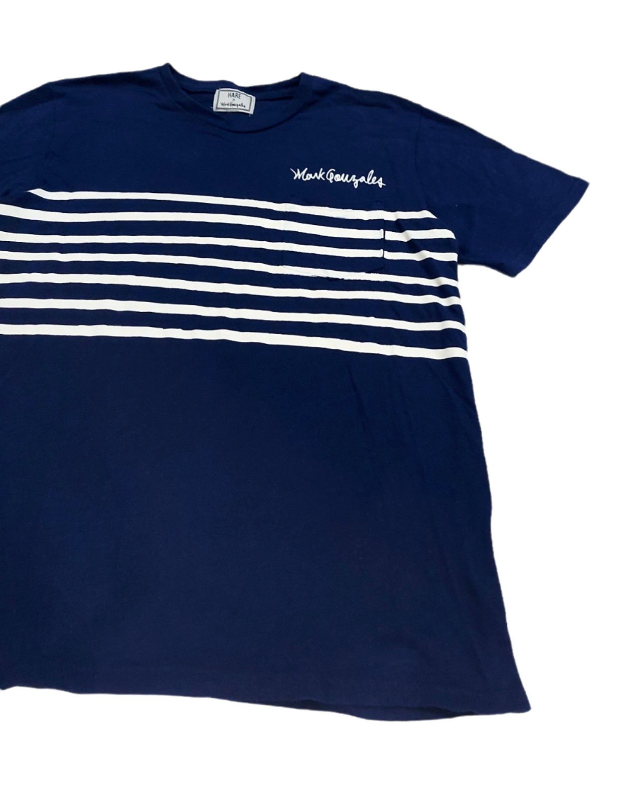 HARE × Japanese Brand RARE! HARE x MARK GONZALES PRO SKATER STRIPED SINGLE POCKET Size US S / EU 44-46 / 1 - 3 Thumbnail