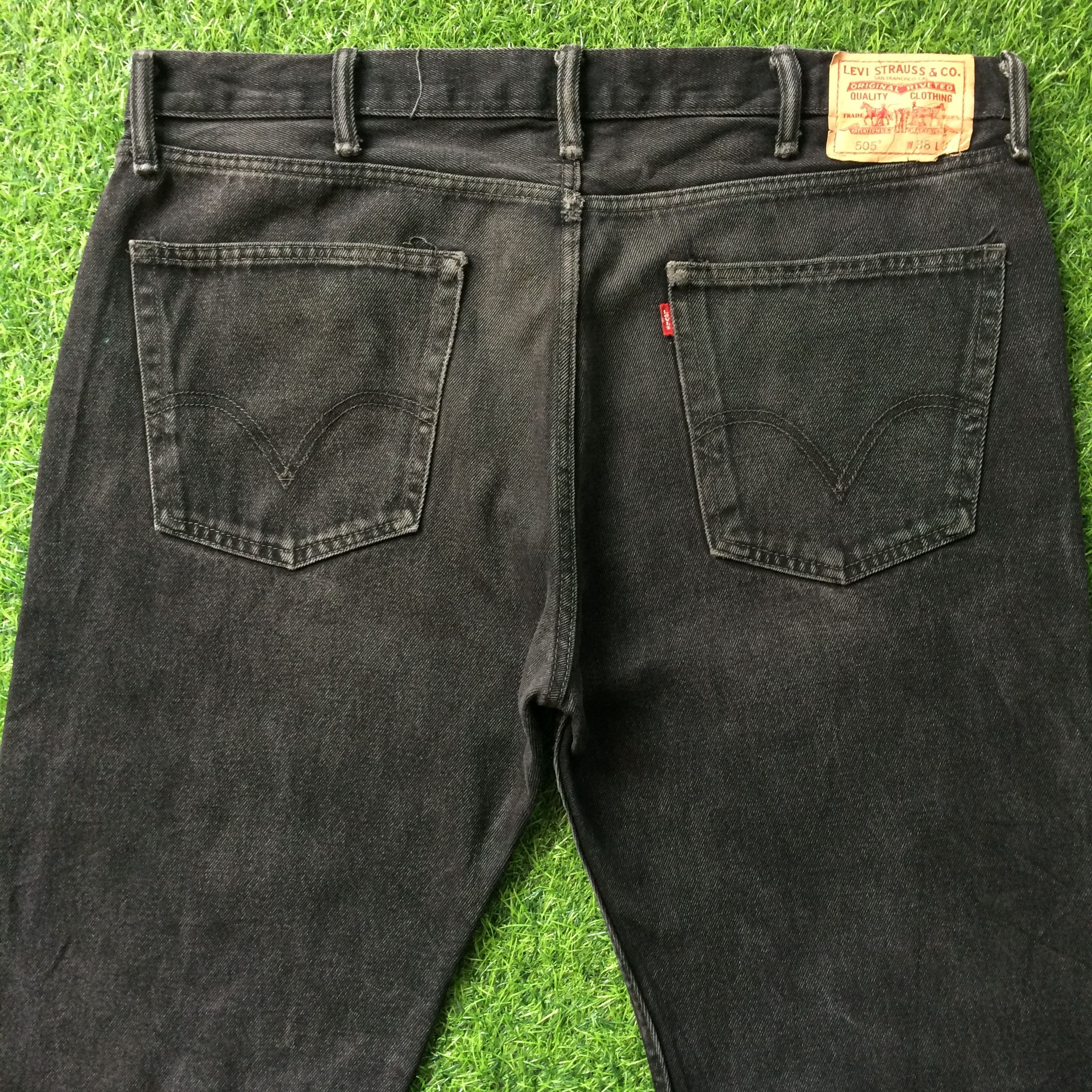 Levi's Vintage Distressed Levis 505 Jeans #B-892 Size US 40 / EU 56 - 4 Thumbnail