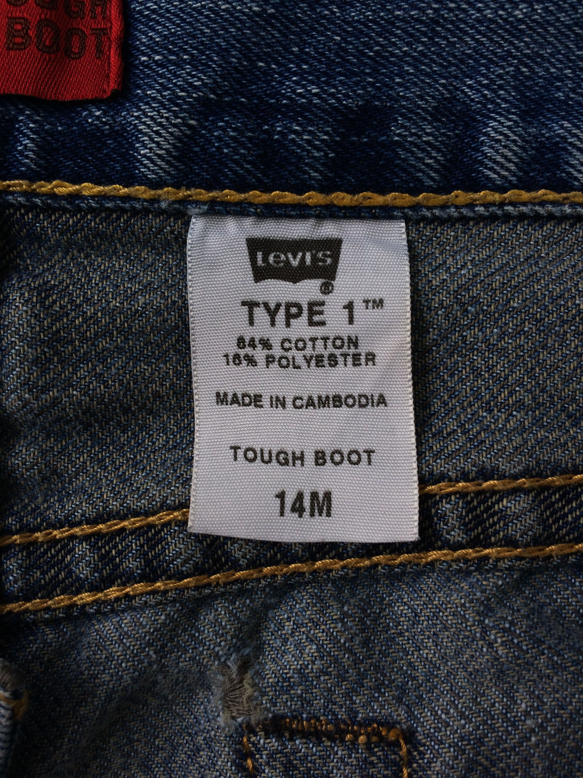 Levi's Distressed Levi's Type One Tough Boot cut Jeans #B-075 Size 36" / US 14 / IT 50 - 11 Thumbnail