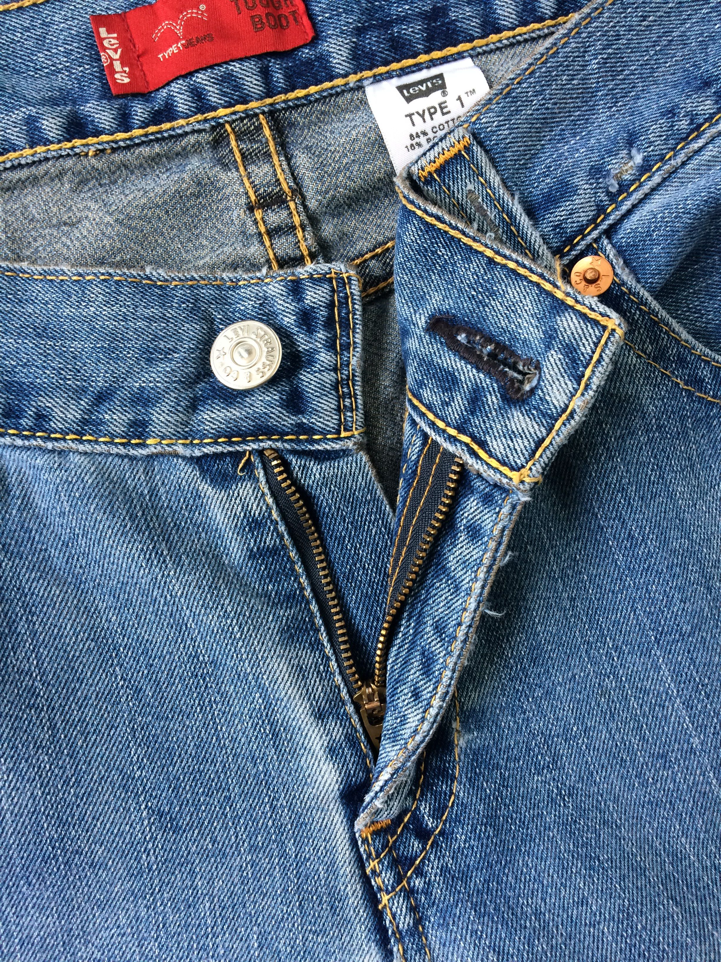 Levi's Distressed Levi's Type One Tough Boot cut Jeans #B-075 Size 36" / US 14 / IT 50 - 4 Thumbnail