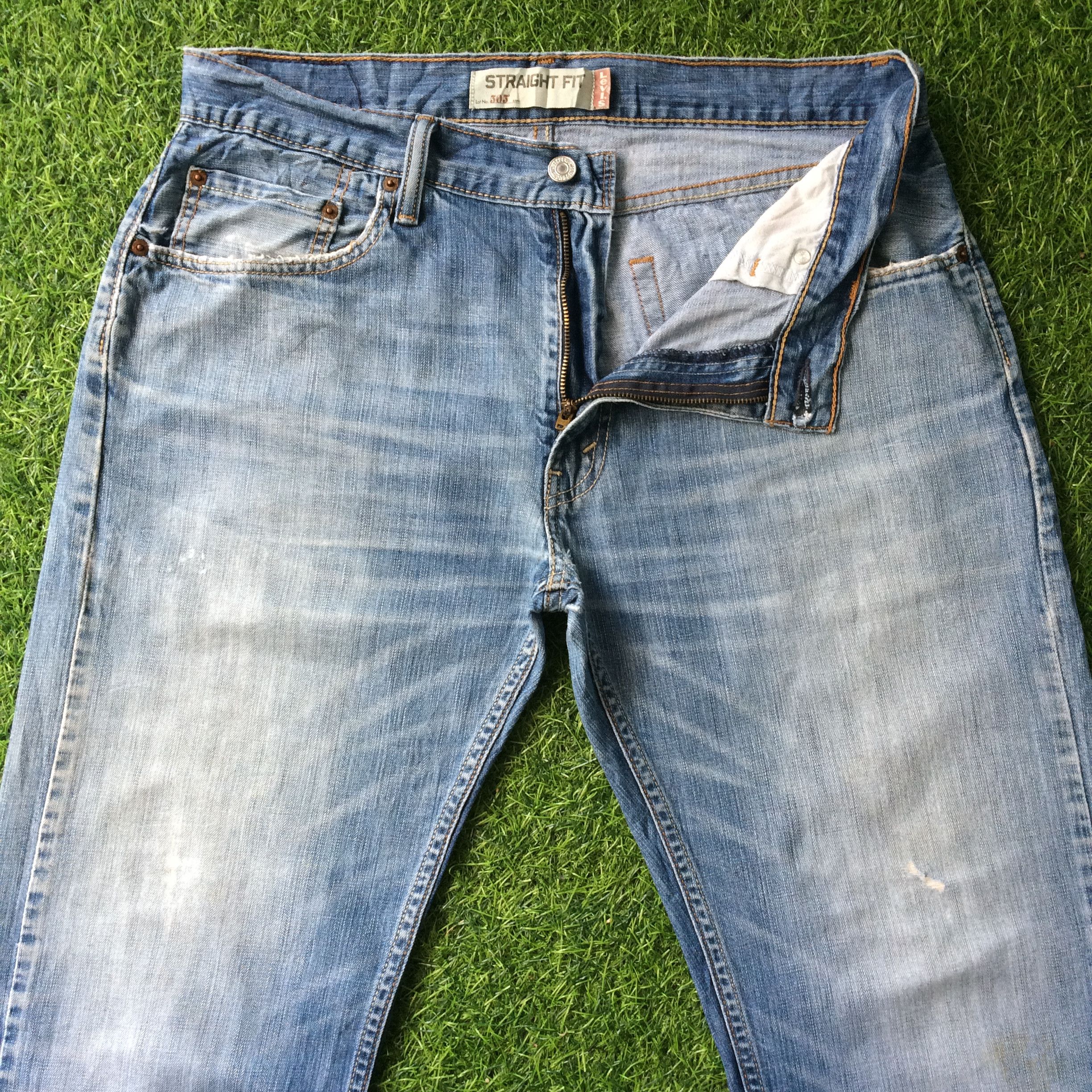 Levi's × Vintage Vintage Distressed Levis 505 Jeans #B-619 Size US 33 - 3 Thumbnail
