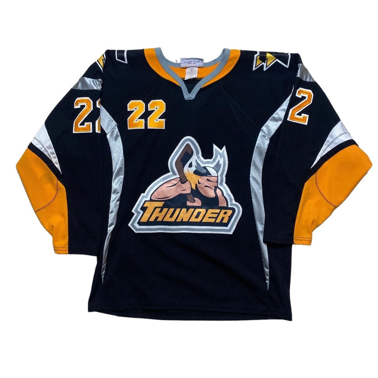 Thunder Bergeron #22 Hockey vikings Jersey
