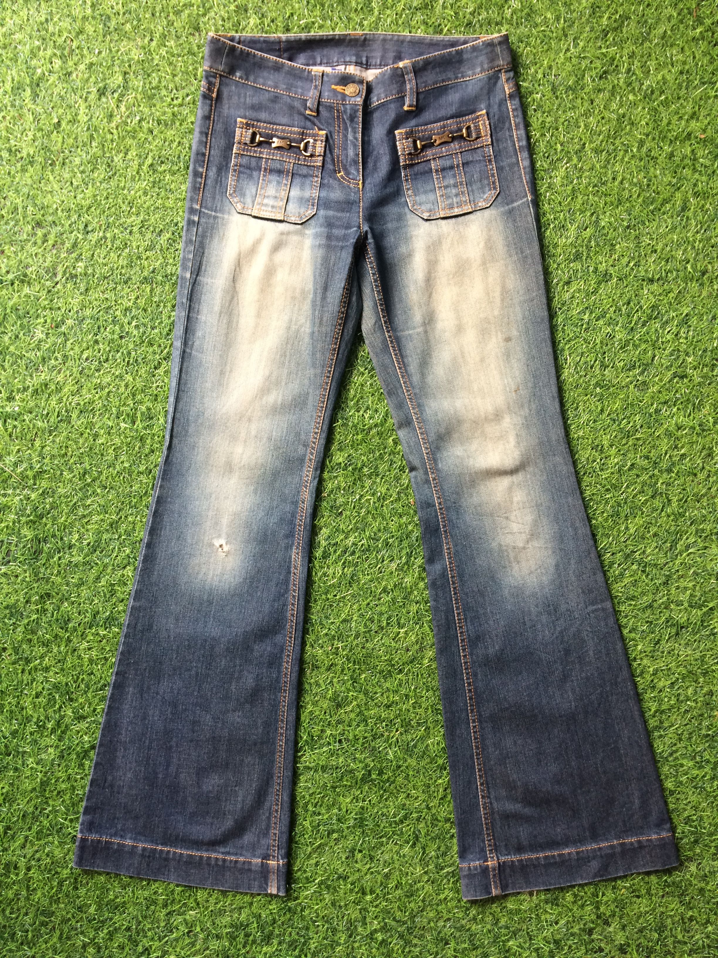 Michael Kors Michael Kors Low Waist Flared Wide Leg W30 L32 #D-189 Size 30" / US 8 / IT 44 - 1 Thumbnail