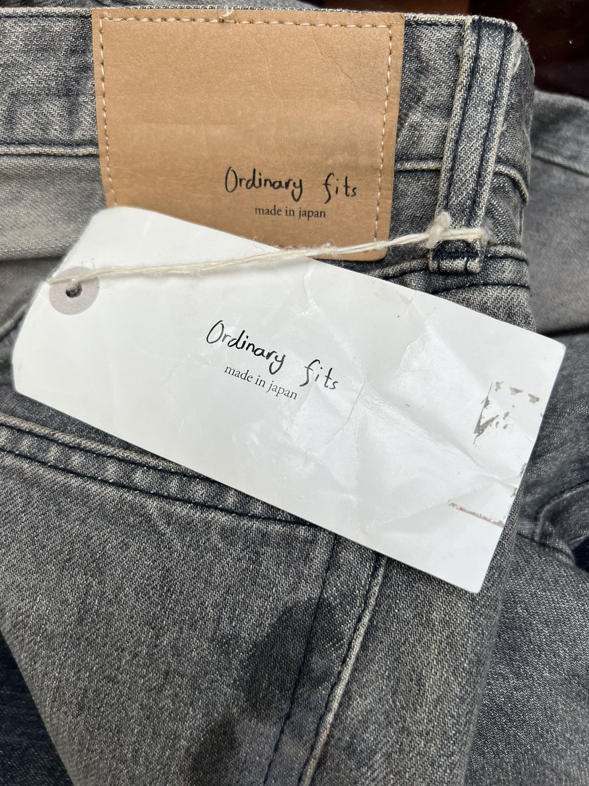 Ordinary Fits Trashed Look Ordinary Fits Fade Black Denim Selvedge Jeans Size US 28 / EU 44 - 21 Thumbnail