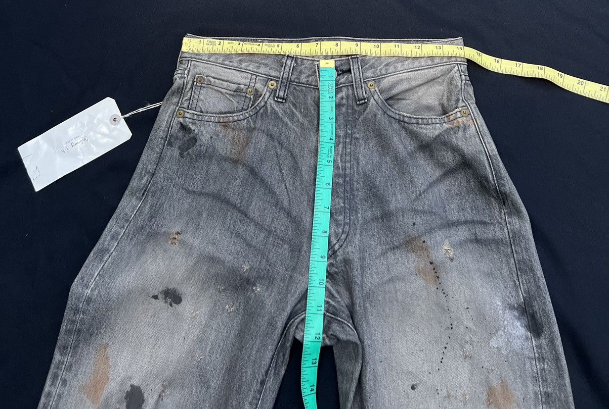 Ordinary Fits Trashed Look Ordinary Fits Fade Black Denim Selvedge Jeans Size US 28 / EU 44 - 2 Thumbnail