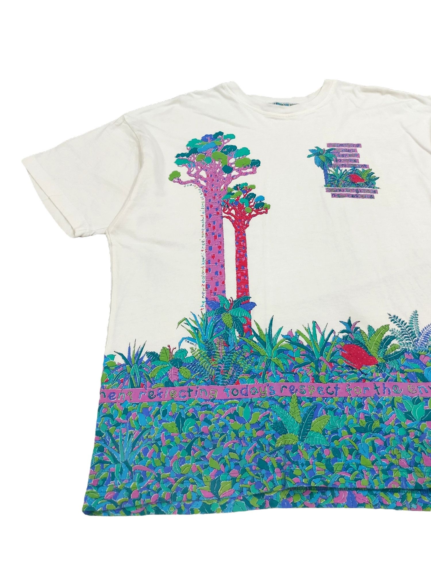 New Zealand Outback × Vintage RARE! VTG T&SKI NEW ZEALAND NATURE VIBRANT GRAPHIC TEE Size US XL / EU 56 / 4 - 4 Thumbnail