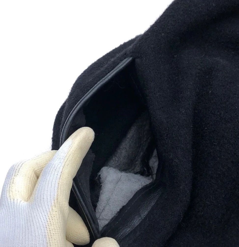 Issey Miyake Tete homme Navi Connection Racing Team Wool Leather Jacket Size US L / EU 52-54 / 3 - 23 Thumbnail