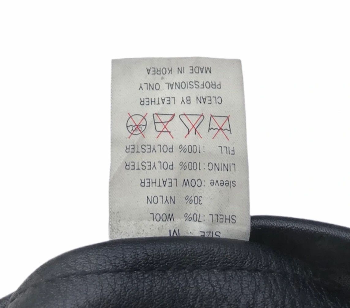 Issey Miyake Tete homme Navi Connection Racing Team Wool Leather Jacket Size US L / EU 52-54 / 3 - 18 Thumbnail
