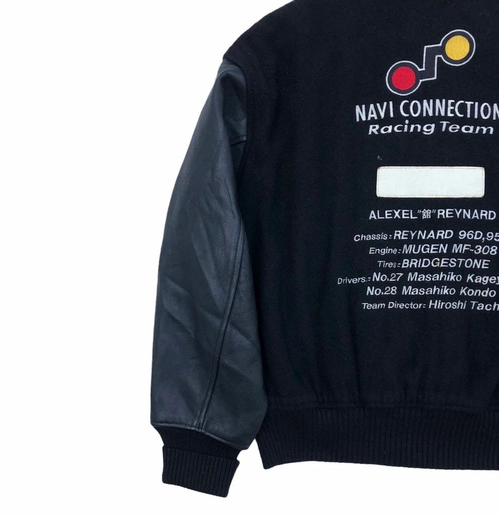 Issey Miyake Tete homme Navi Connection Racing Team Wool Leather Jacket Size US L / EU 52-54 / 3 - 8 Thumbnail