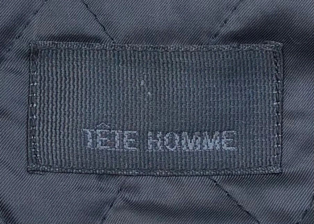 Issey Miyake Tete homme Navi Connection Racing Team Wool Leather Jacket Size US L / EU 52-54 / 3 - 13 Thumbnail