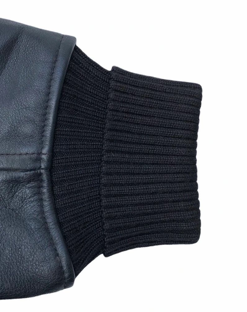 Issey Miyake Tete homme Navi Connection Racing Team Wool Leather Jacket Size US L / EU 52-54 / 3 - 11 Thumbnail