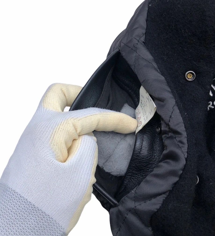 Issey Miyake Tete homme Navi Connection Racing Team Wool Leather Jacket Size US L / EU 52-54 / 3 - 25 Thumbnail