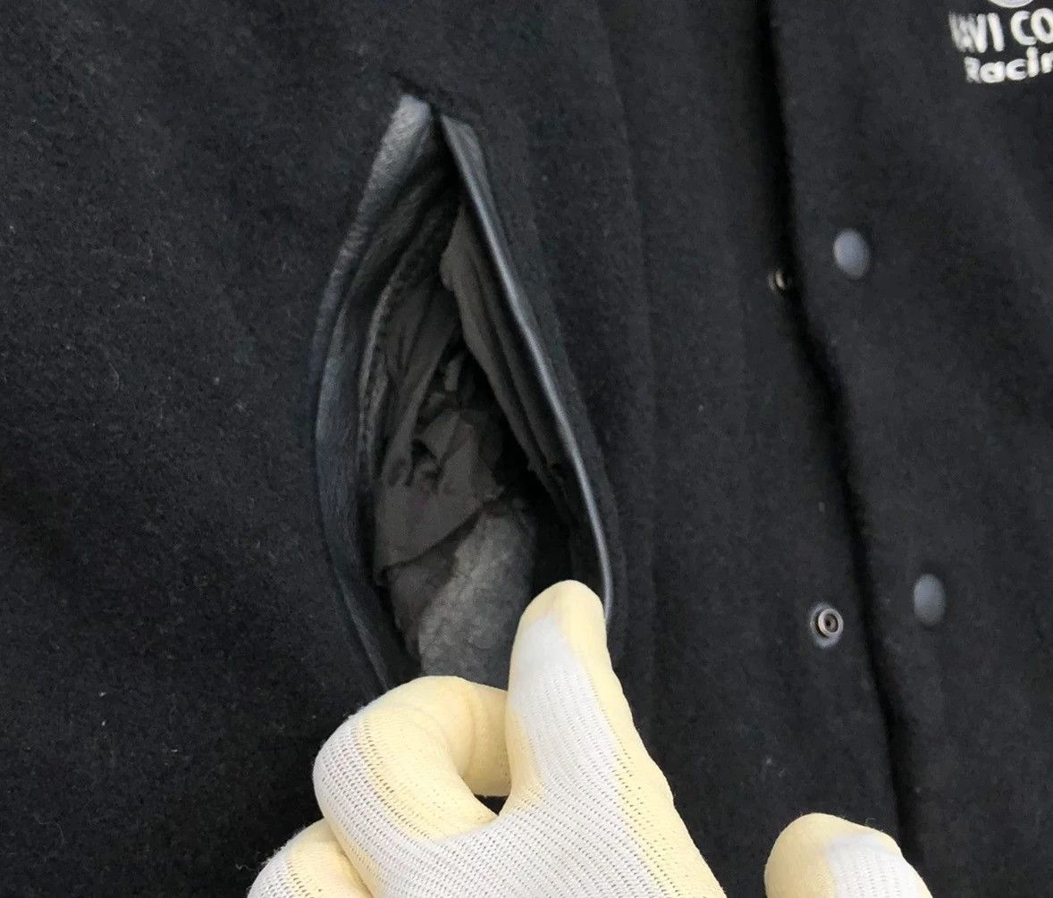 Issey Miyake Tete homme Navi Connection Racing Team Wool Leather Jacket Size US L / EU 52-54 / 3 - 21 Thumbnail