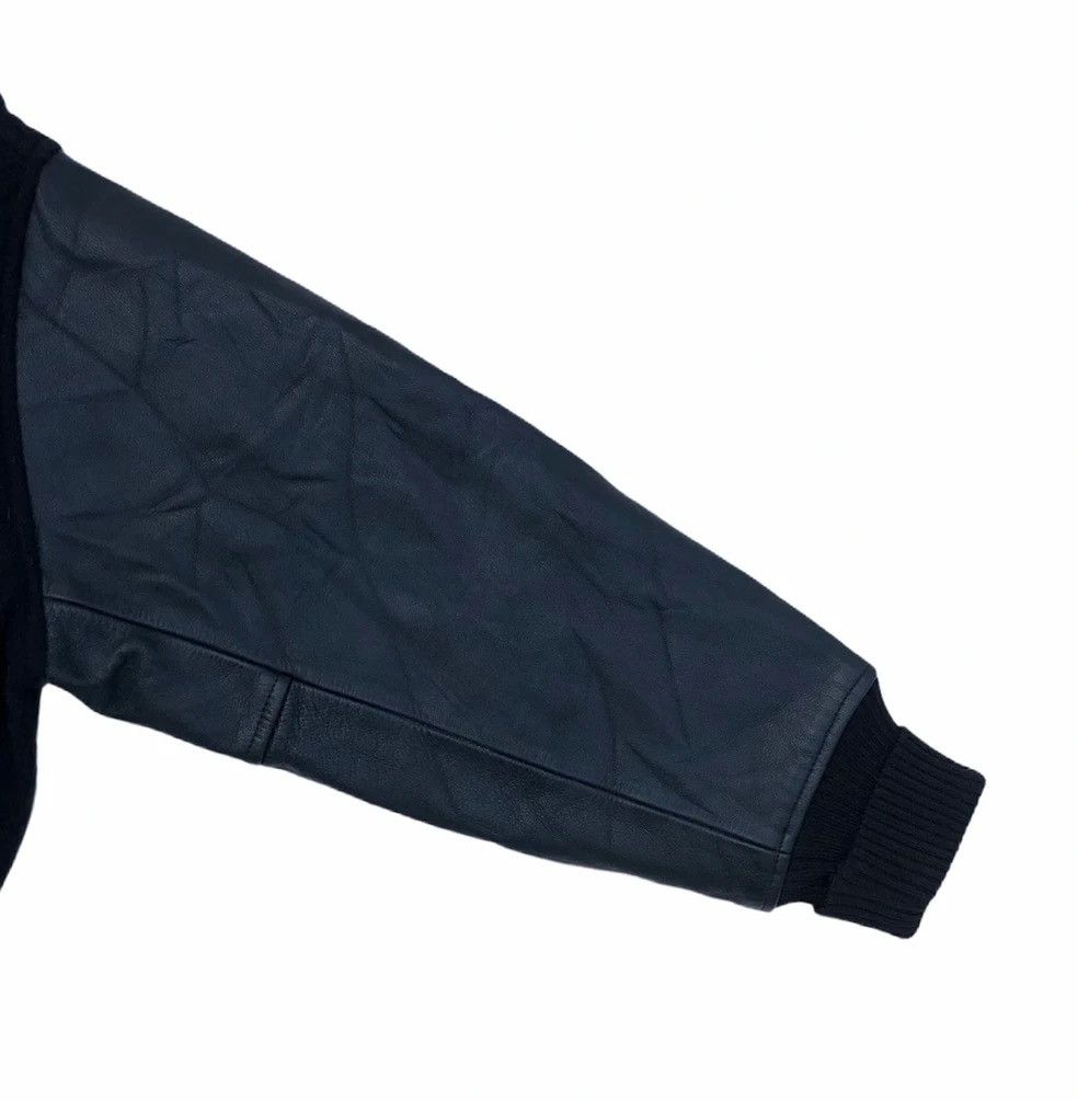 Issey Miyake Tete homme Navi Connection Racing Team Wool Leather Jacket Size US L / EU 52-54 / 3 - 10 Thumbnail