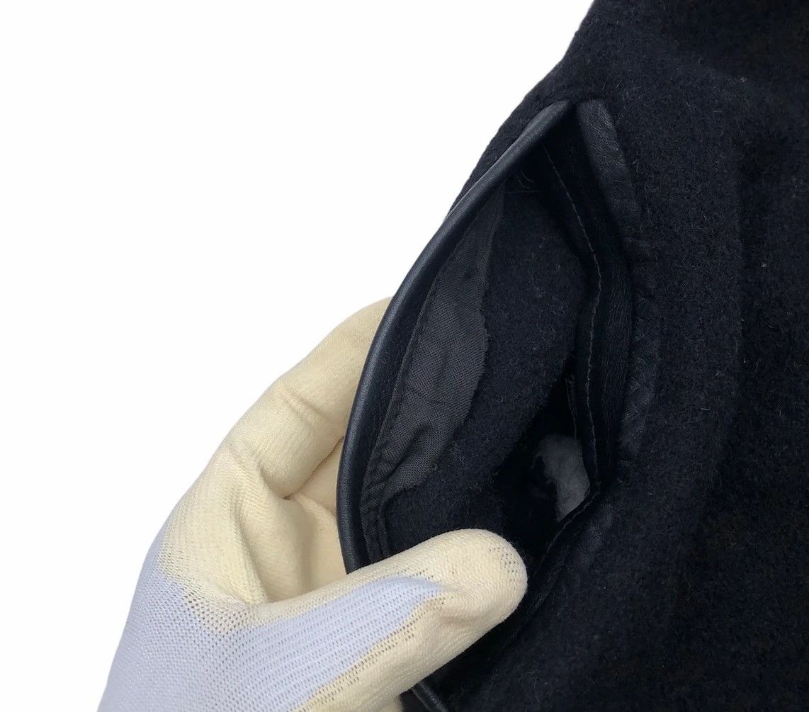 Issey Miyake Tete homme Navi Connection Racing Team Wool Leather Jacket Size US L / EU 52-54 / 3 - 24 Thumbnail