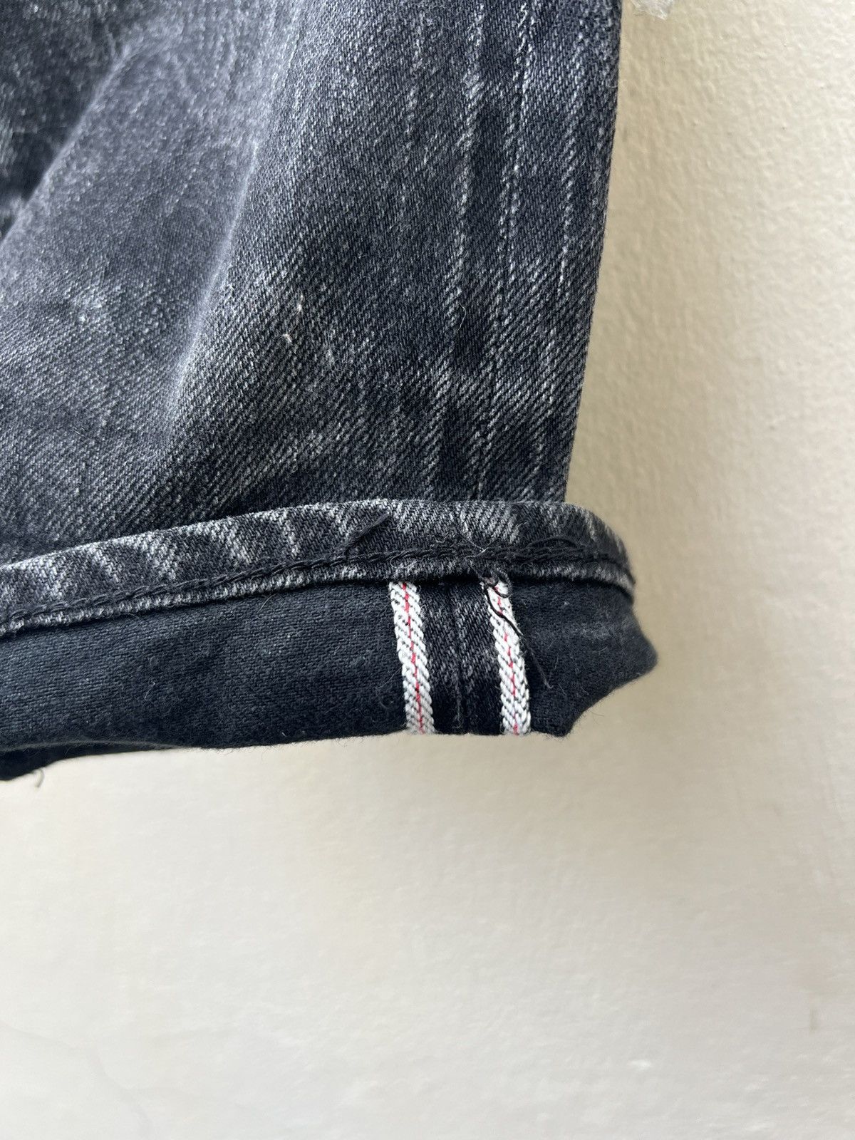 KURO Faded Black KURO Japan DIAMANTE Stretch Denim Selvedge Jeans Size US 29 - 9 Thumbnail