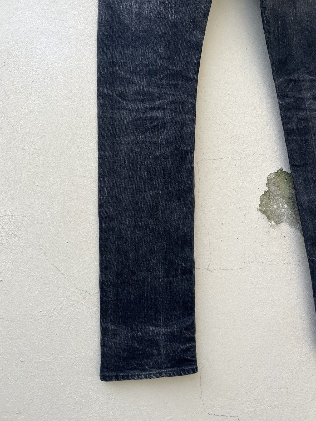 KURO Faded Black KURO Japan DIAMANTE Stretch Denim Selvedge Jeans Size US 29 - 12 Thumbnail