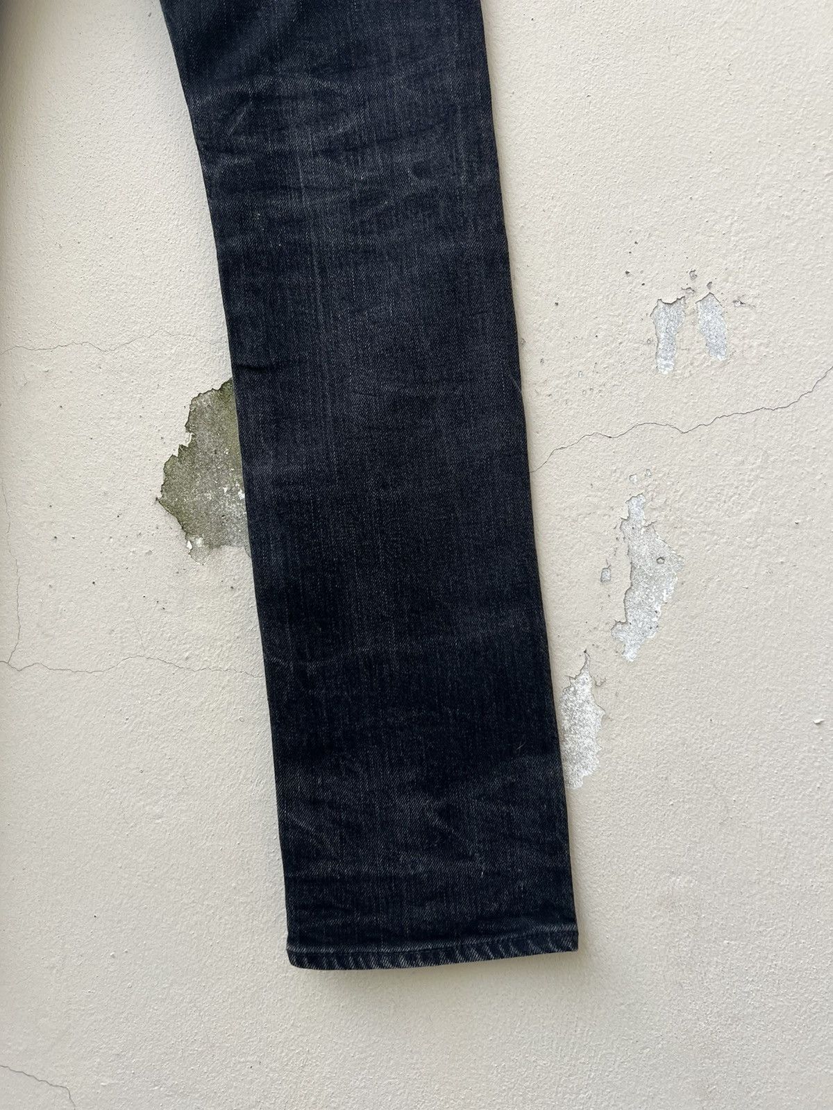 KURO Faded Black KURO Japan DIAMANTE Stretch Denim Selvedge Jeans Size US 29 - 14 Thumbnail