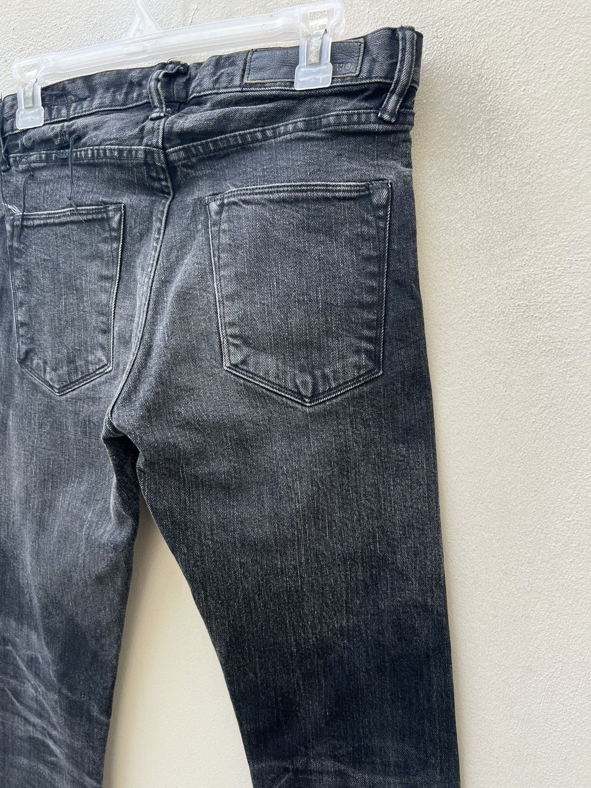 KURO Faded Black KURO Japan DIAMANTE Stretch Denim Selvedge Jeans Size US 29 - 13 Thumbnail