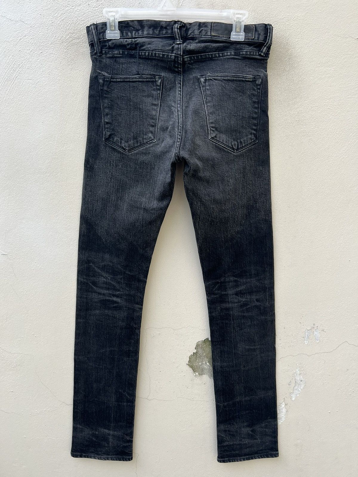 KURO Faded Black KURO Japan DIAMANTE Stretch Denim Selvedge Jeans Size US 29 - 10 Thumbnail