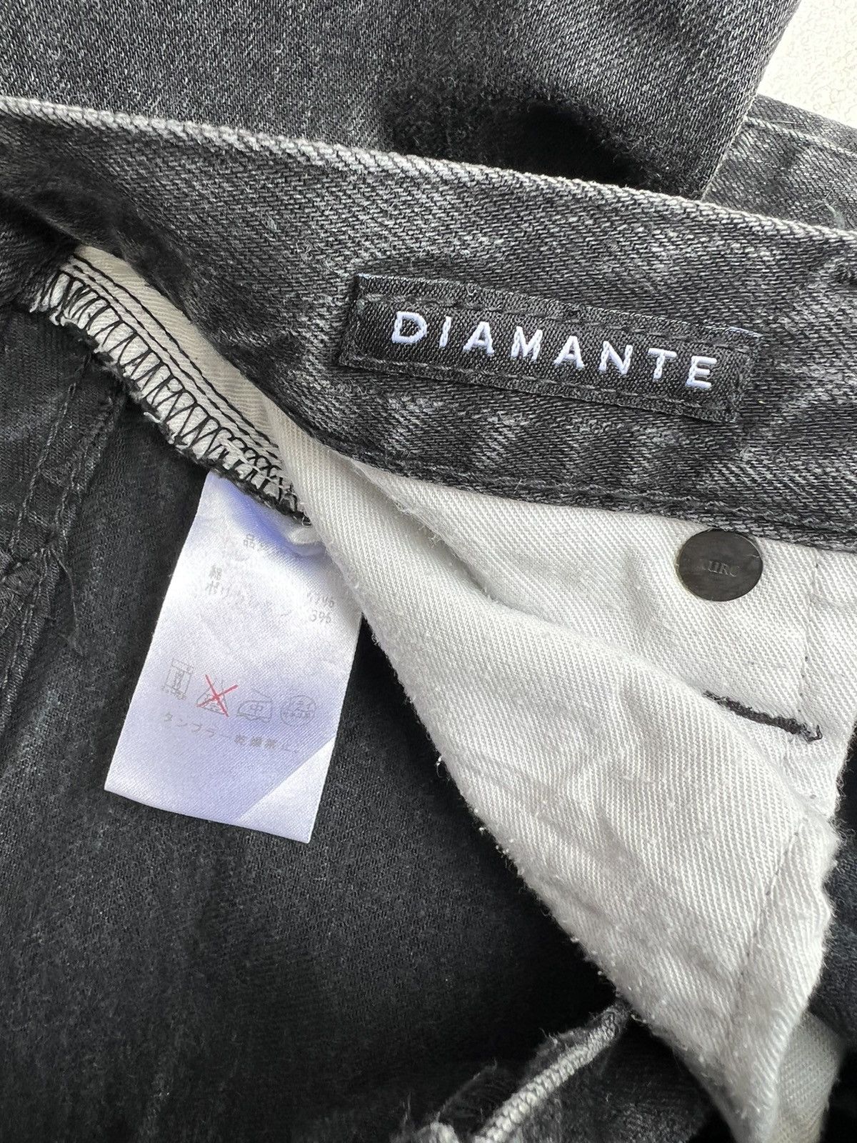 KURO Faded Black KURO Japan DIAMANTE Stretch Denim Selvedge Jeans Size US 29 - 16 Thumbnail