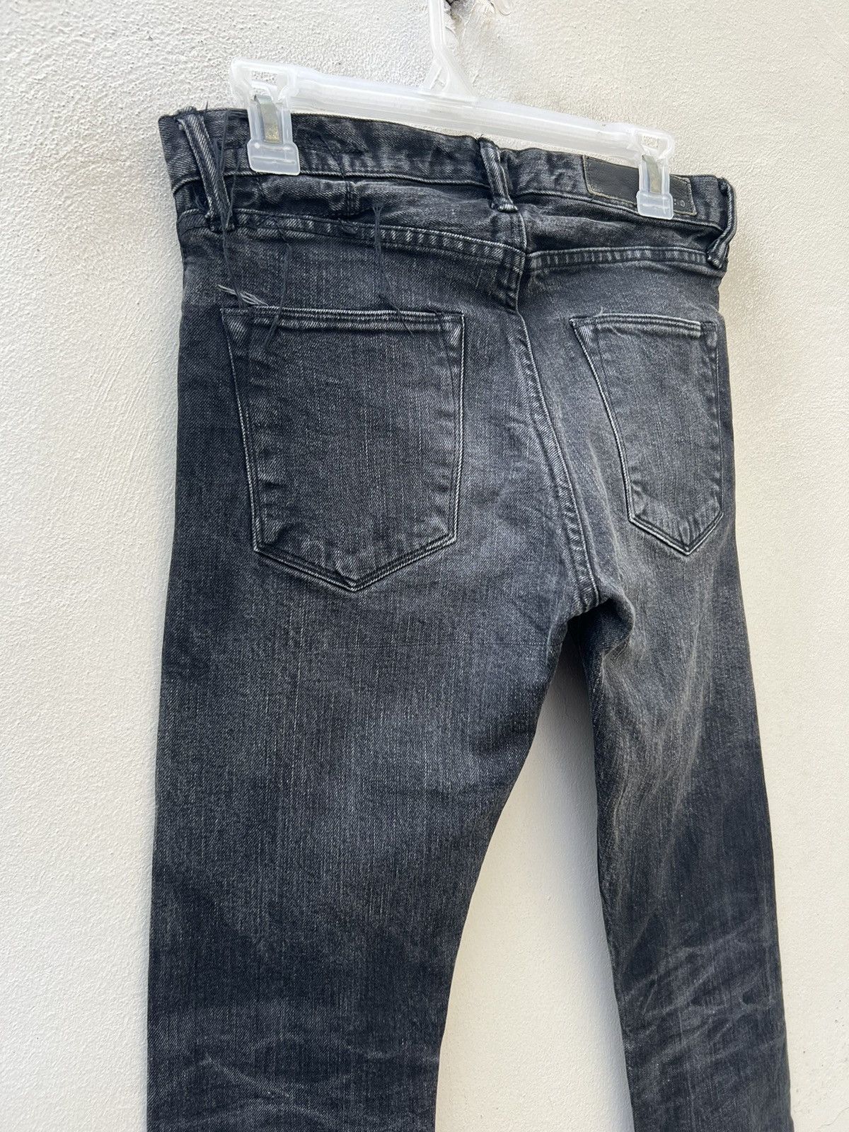 KURO Faded Black KURO Japan DIAMANTE Stretch Denim Selvedge Jeans Size US 29 - 11 Thumbnail