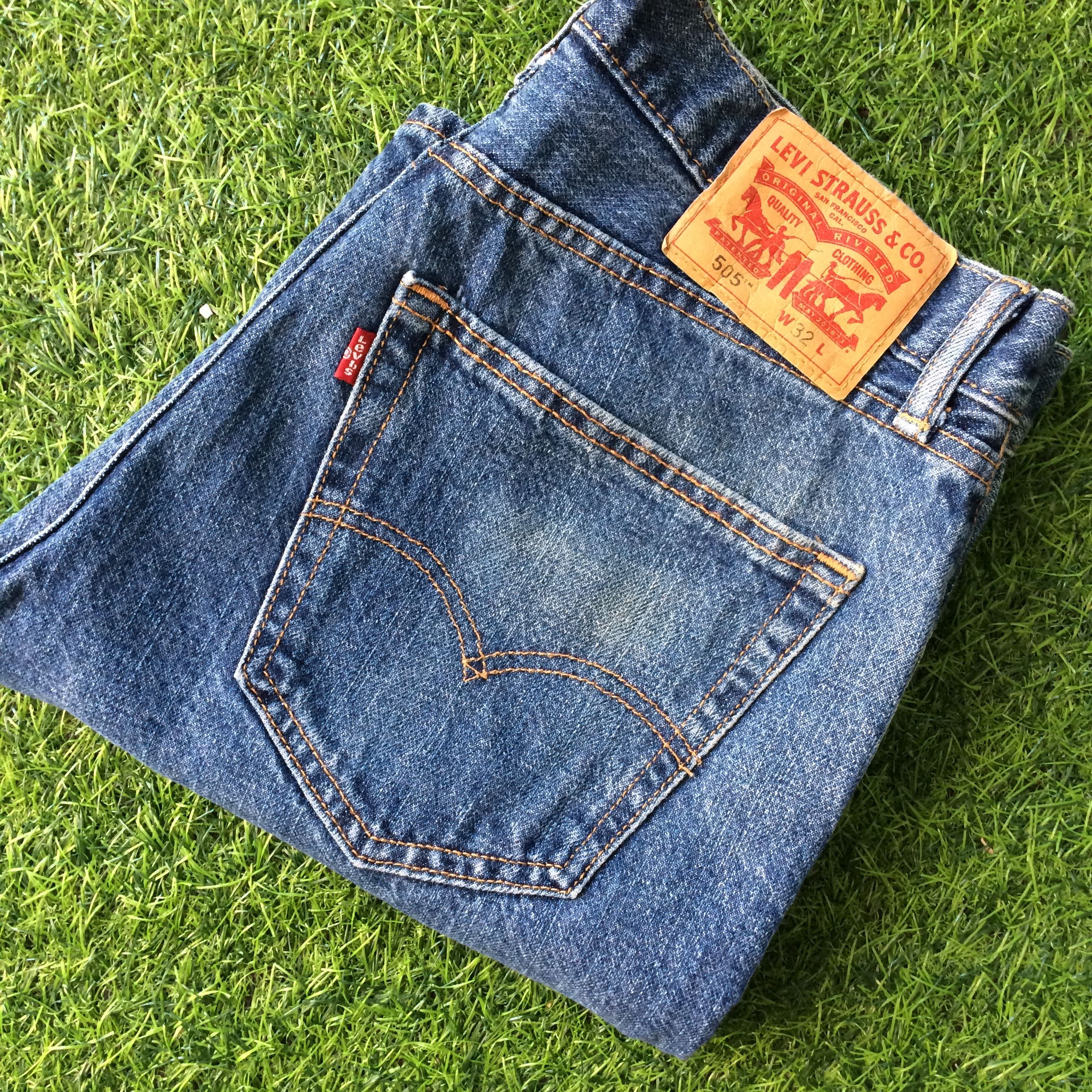Levi's × Vintage Levis 505 Shorts Jeans #B-941 Size US 33 - 7 Thumbnail