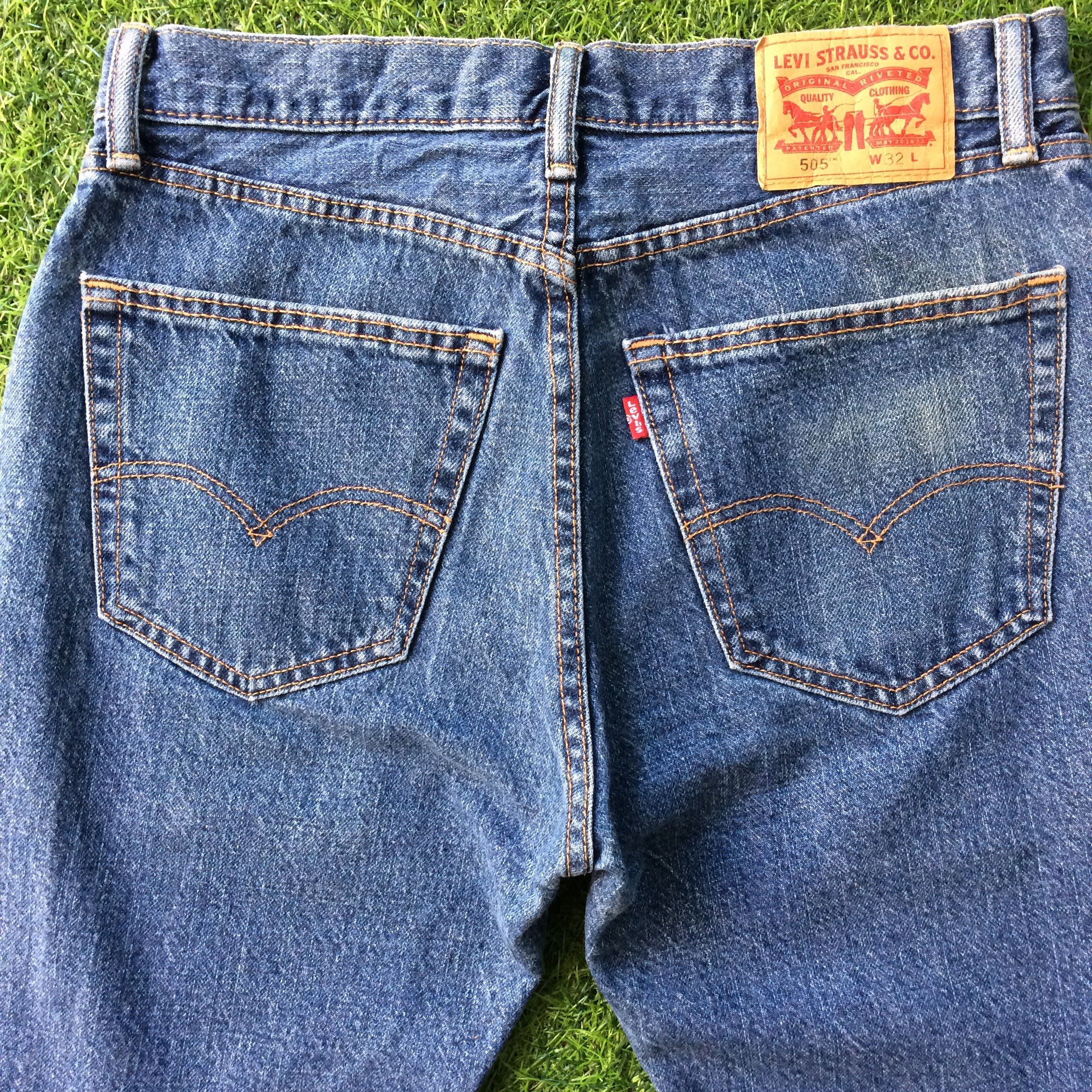 Levi's × Vintage Levis 505 Shorts Jeans #B-941 Size US 33 - 4 Thumbnail