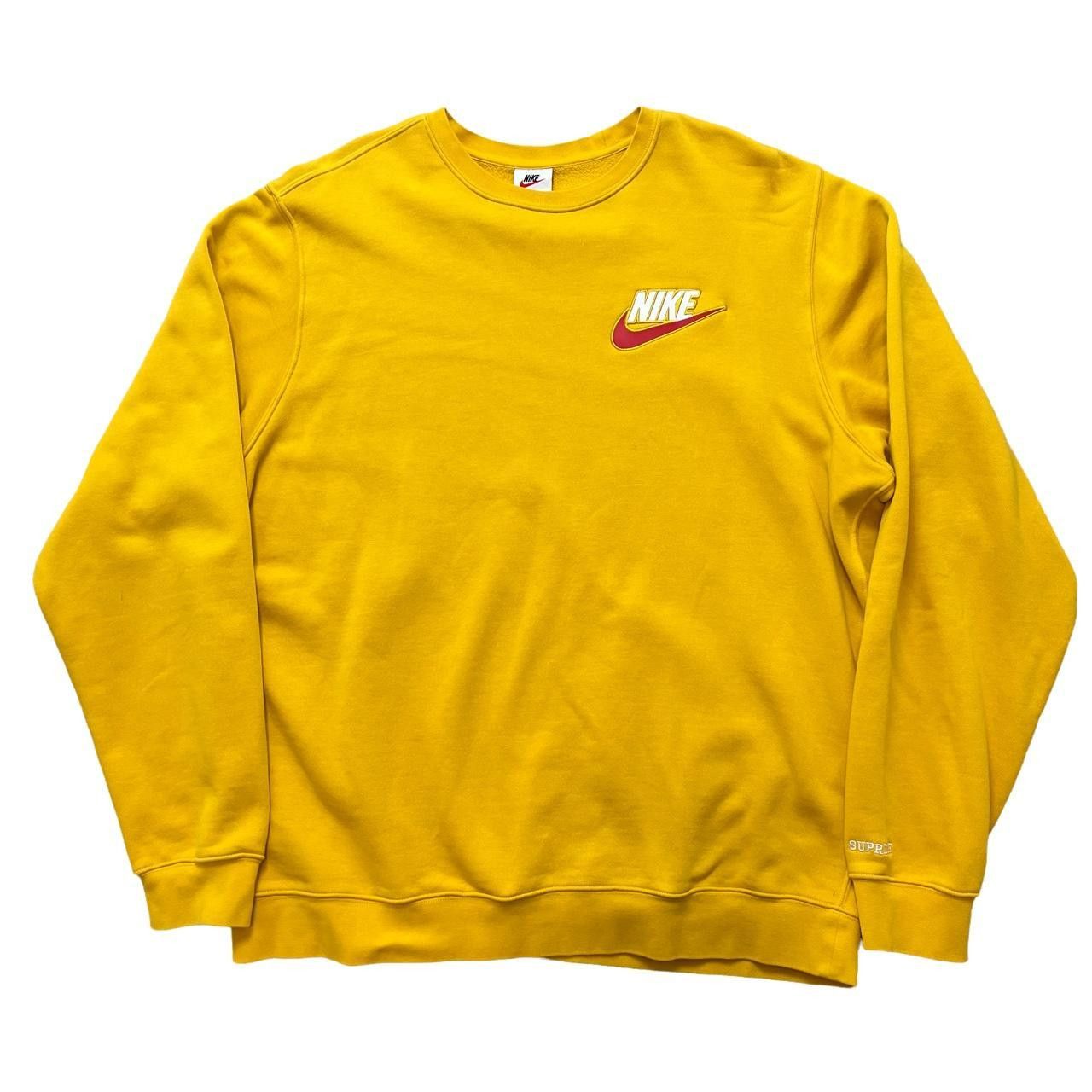 Supreme Supreme X Nike Collab Yellow Mustard Crewneck | Grailed