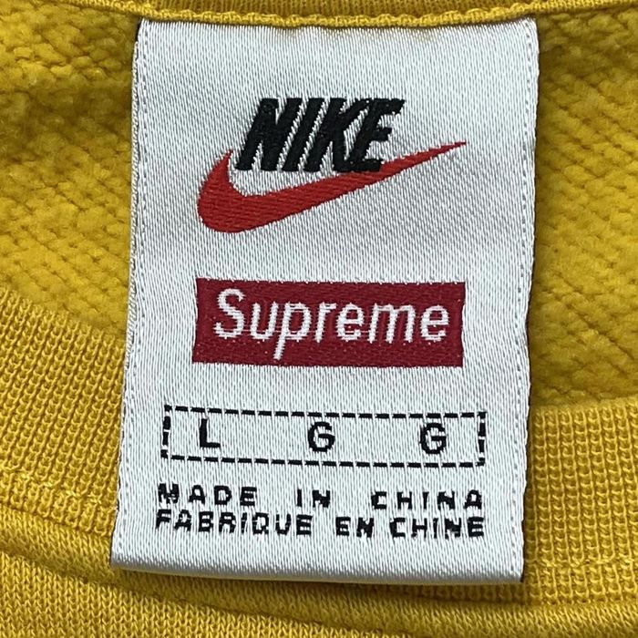 Supreme Supreme X Nike Collab Yellow Mustard Crewneck | Grailed