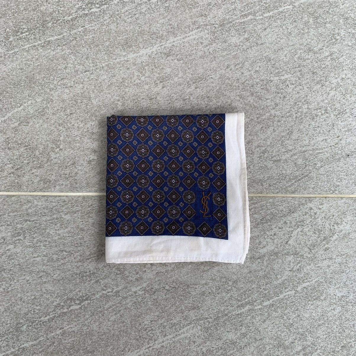 Designer × Yves Saint Laurent YVES SAINT LAURENT handkerchief neckerchief hanky bandana Size ONE SIZE - 4 Thumbnail
