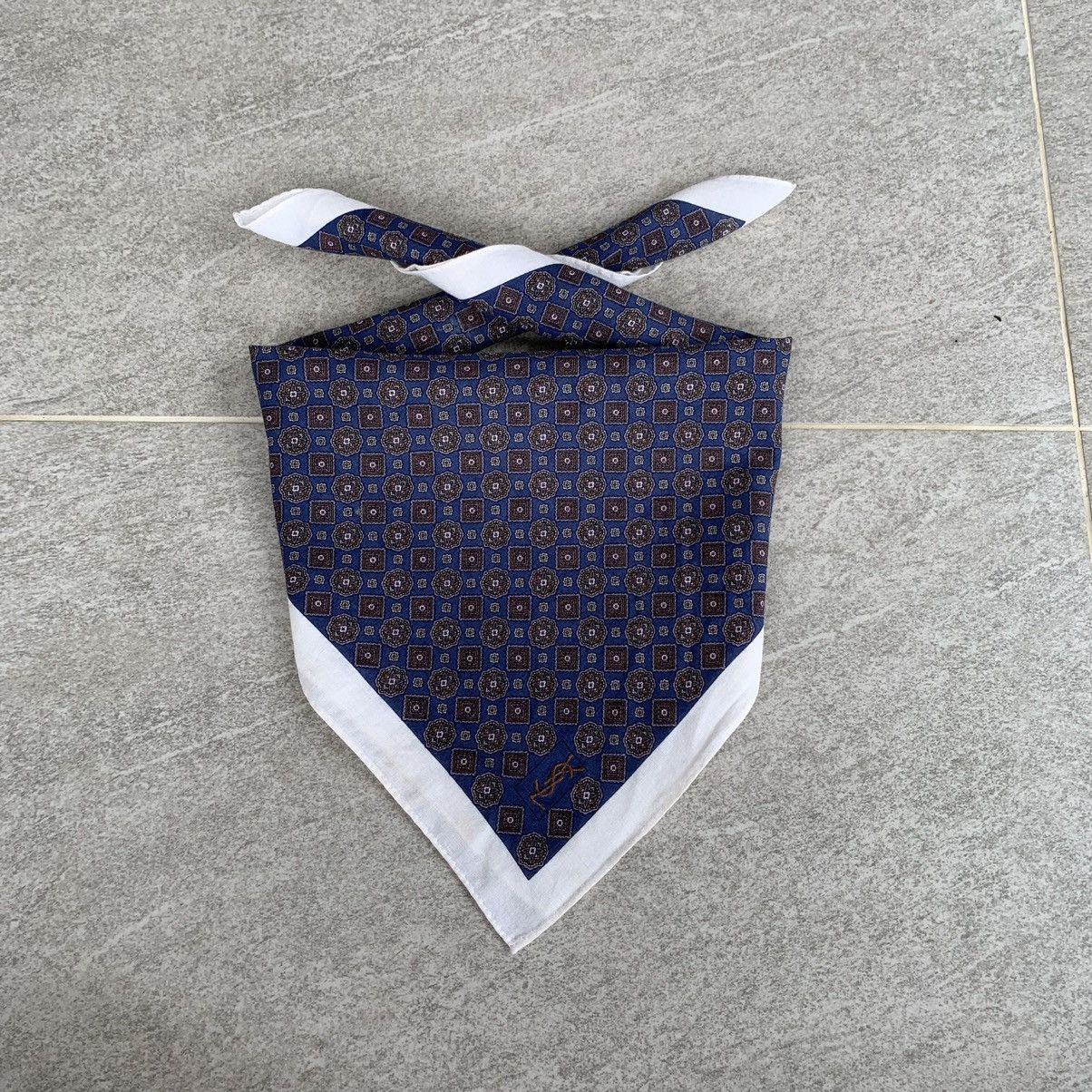 Designer × Yves Saint Laurent YVES SAINT LAURENT handkerchief neckerchief hanky bandana Size ONE SIZE - 1 Thumbnail