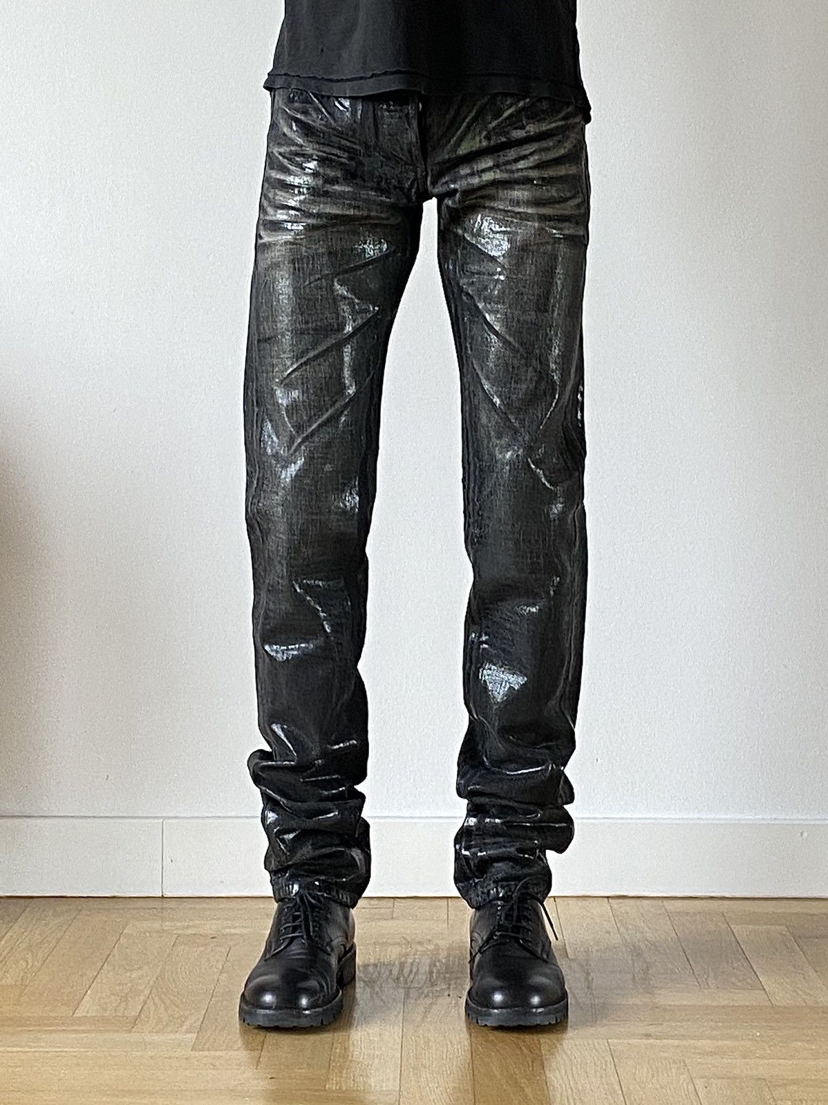 Dior Homme AW2003 Luster Leather Pants — Middleman Store