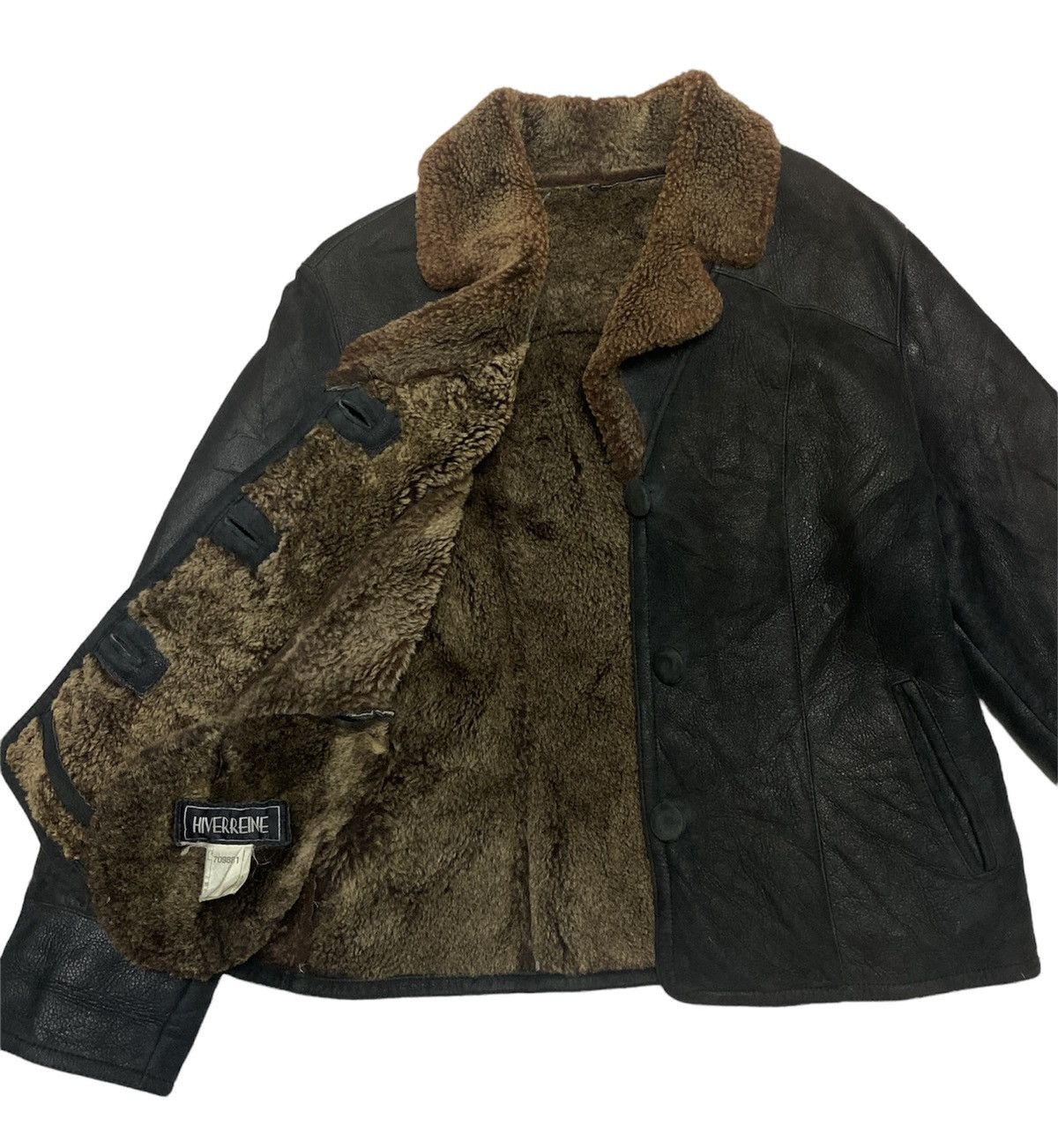 Vintage VINTAGE HIVERREINE SHEARLING JACKET Size US S / EU 44-46 / 1 - 1 Thumbnail