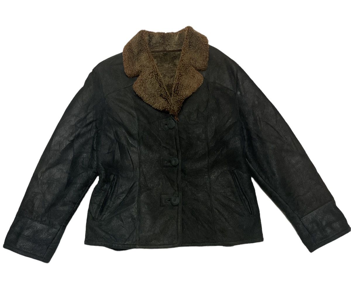 Vintage VINTAGE HIVERREINE SHEARLING JACKET Size US S / EU 44-46 / 1 - 2 Thumbnail