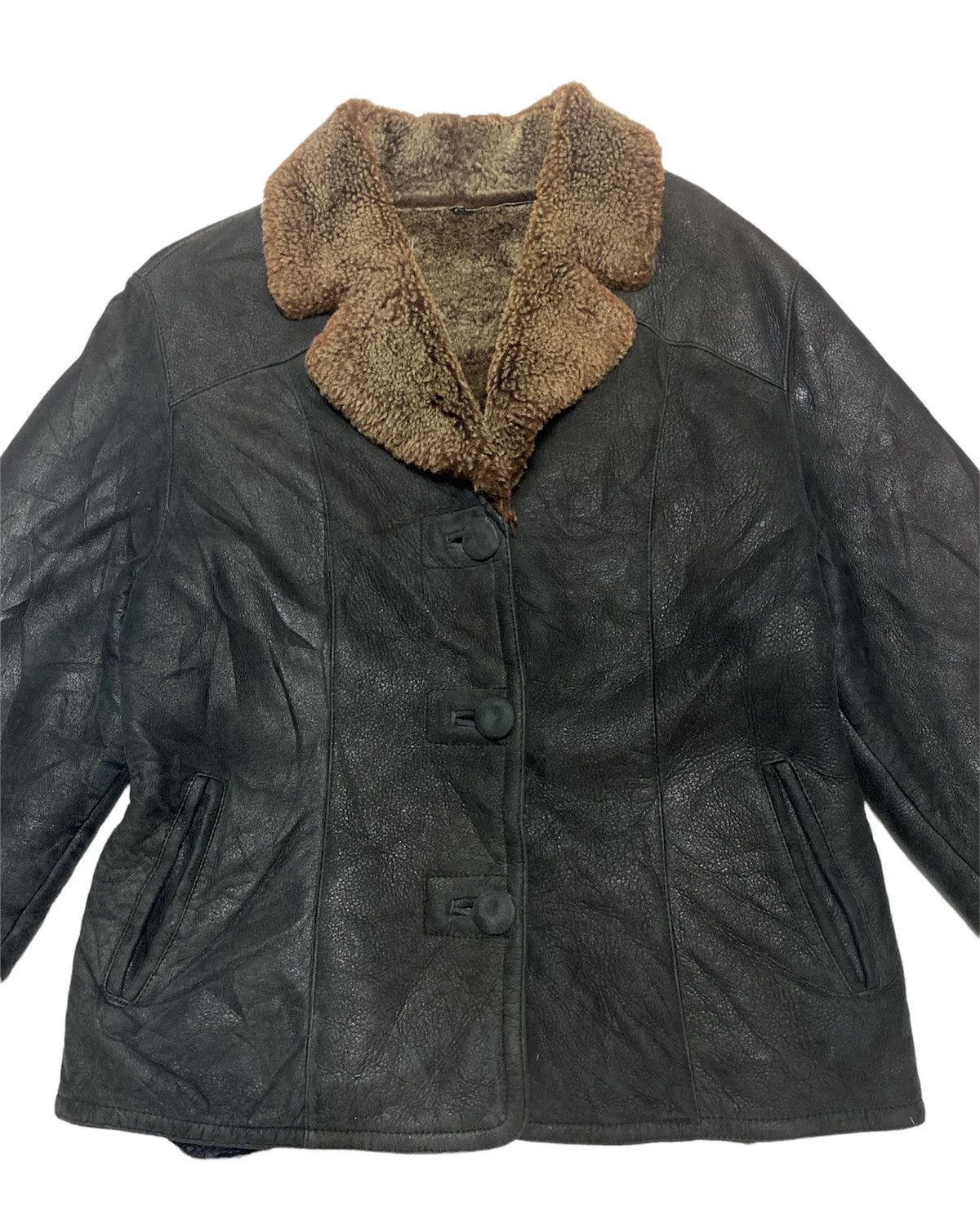 Vintage VINTAGE HIVERREINE SHEARLING JACKET Size US S / EU 44-46 / 1 - 3 Thumbnail