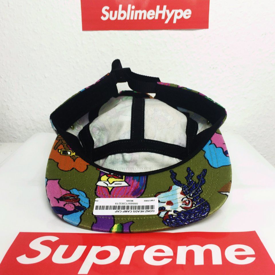 帽子 Supreme - Gonz Heads Camp Cap Supreme Gonz Heads Camp Cap (FW17) - $48