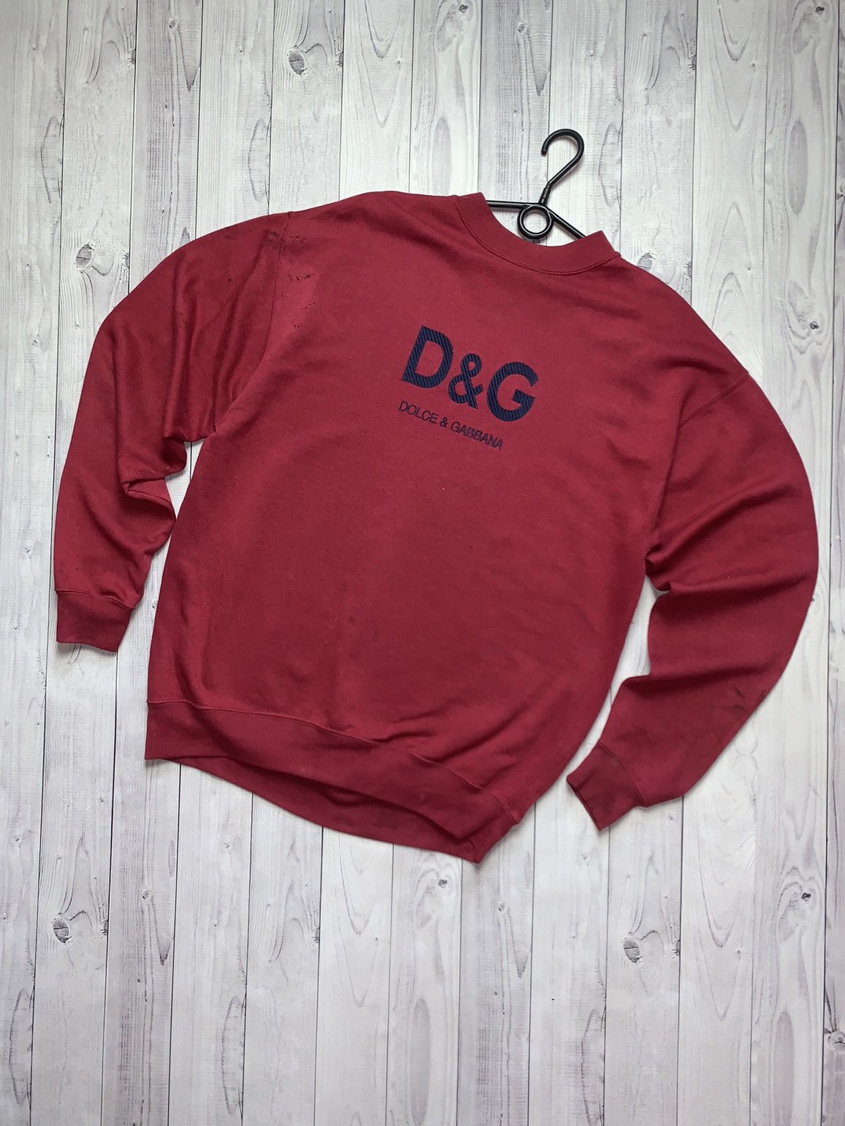 Vintage Dolce & Gabbana sweatshirt red big logo